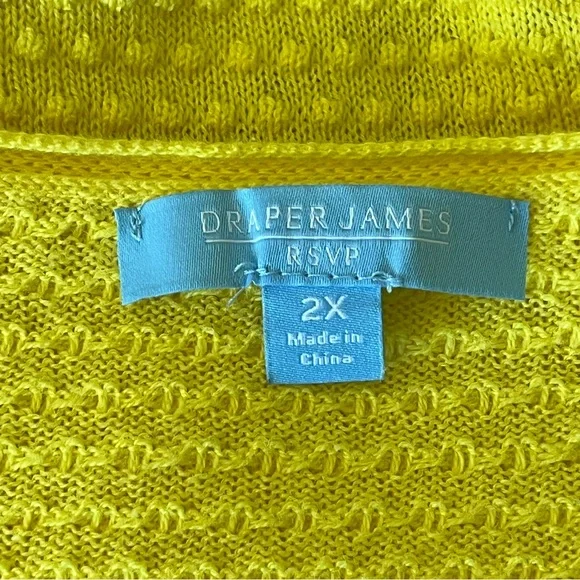Draper James RSVP Sunny Yellow Cardigan - Size 2X - Picture 4 of 15